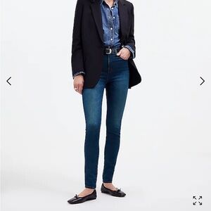 Madewell 9” High Rise Skinny Jeans Dark Denim